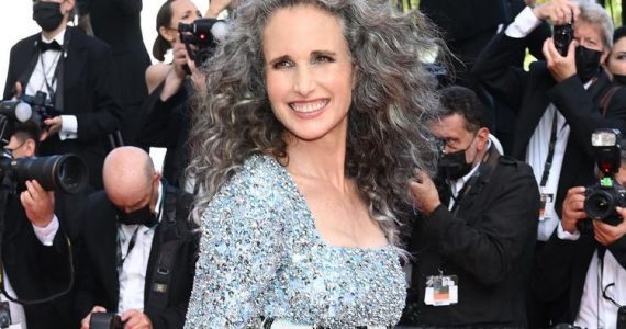 Andie MacDowell Gray Hair